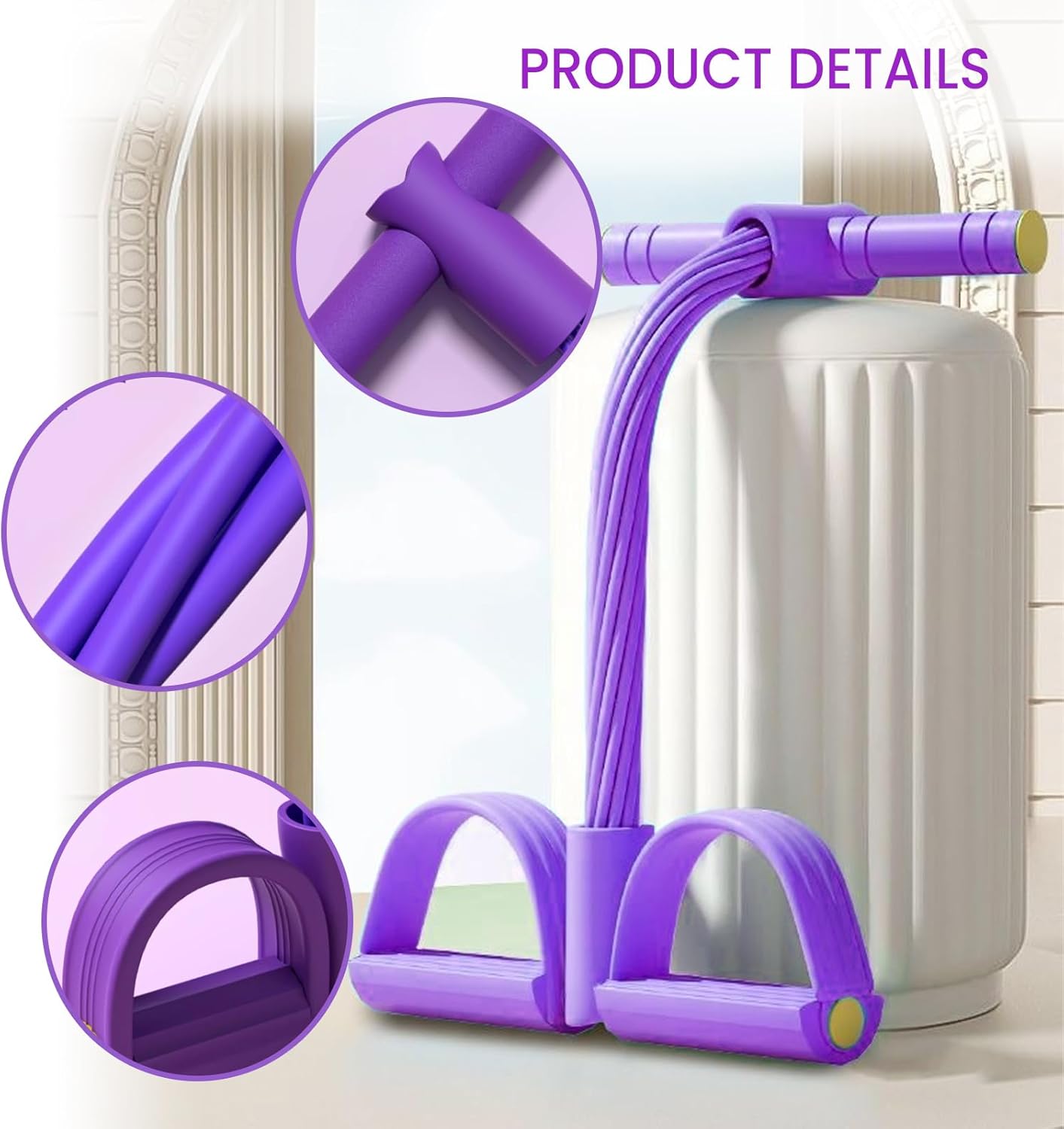 🔥Second item 40% off🔥💪2025 latest 8-Tube Pedal Resistance Device - Detachable And Adjustable Pedal Resistance Device