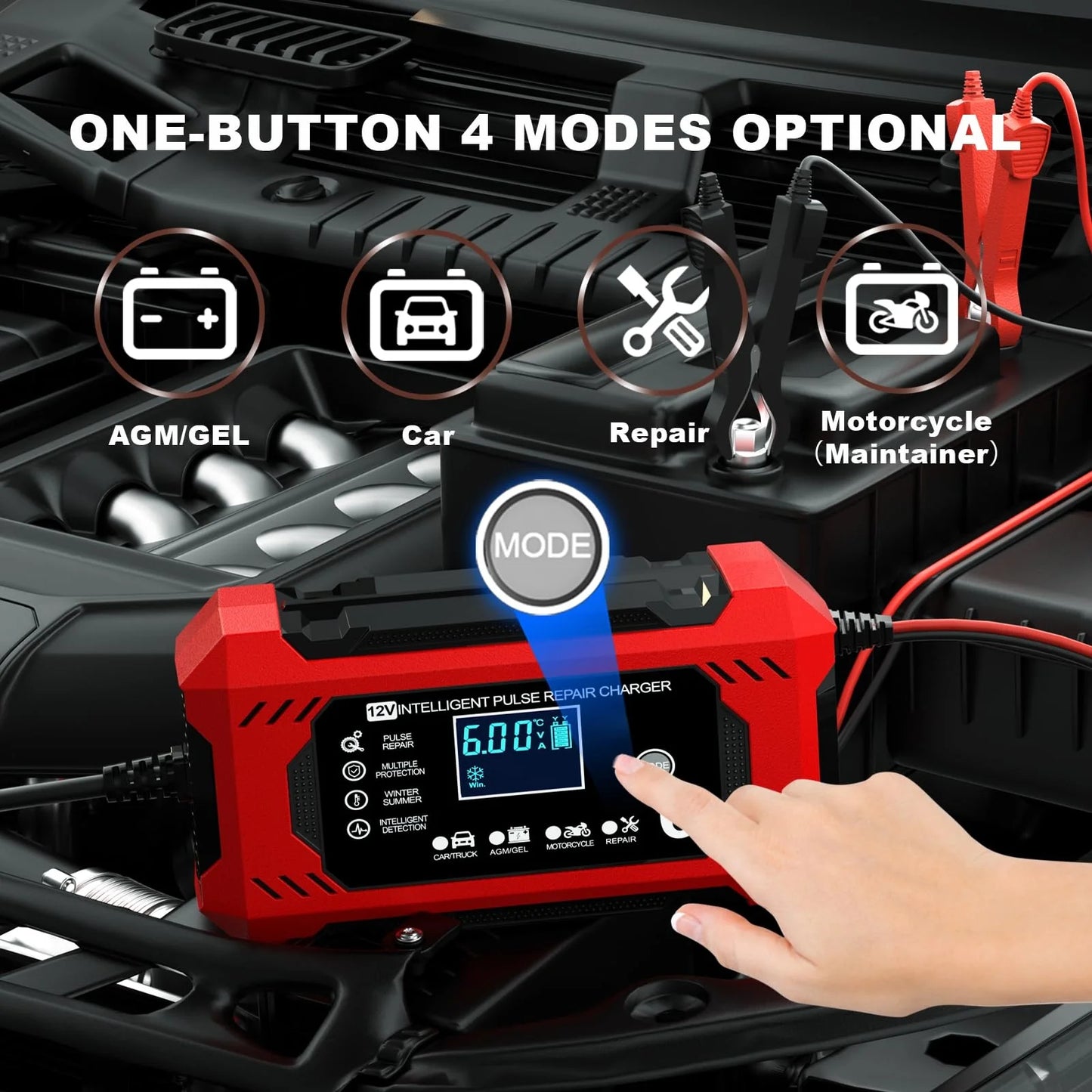 ⚡Second item 40% off 🎉⚡Portable Smart Car Battery Charger