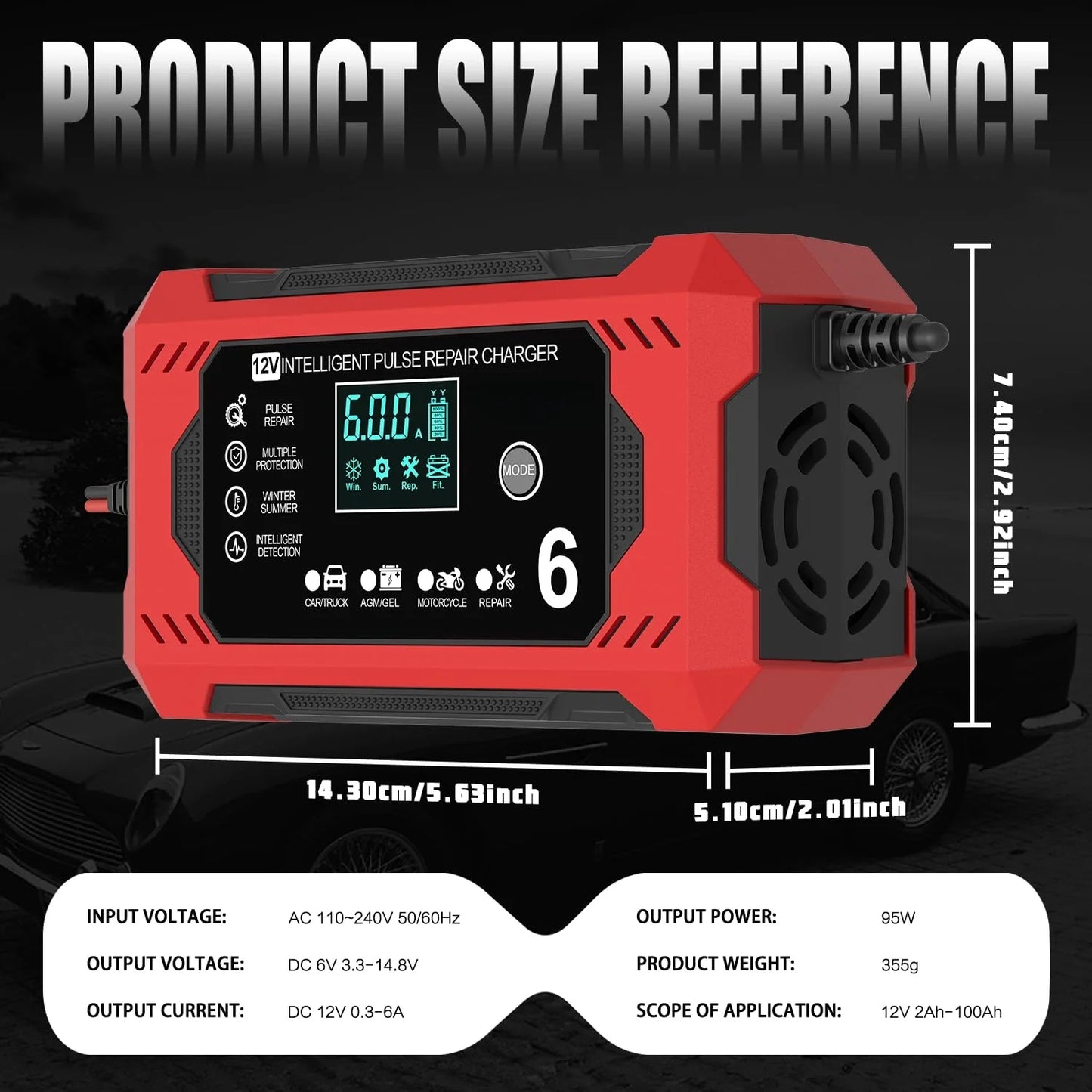 ⚡Second item 40% off 🎉⚡Portable Smart Car Battery Charger