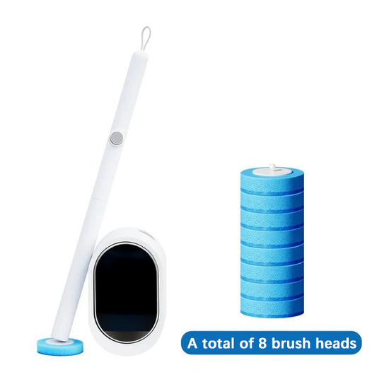 Toilet Scrubber Kit with Self-Cleaning Disposable Pads