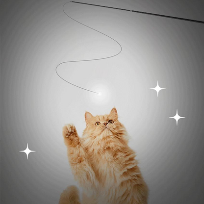 2026👉 Veterinarian Developed😻Laser Cat Teaser Stick😼Innovative Self-Play Fishing Rod & Hunting Toy for Cats