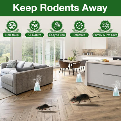 🐭🪳Mouse Rodent Repellent, 24 Pack Peppermint Oil Mouse Traps