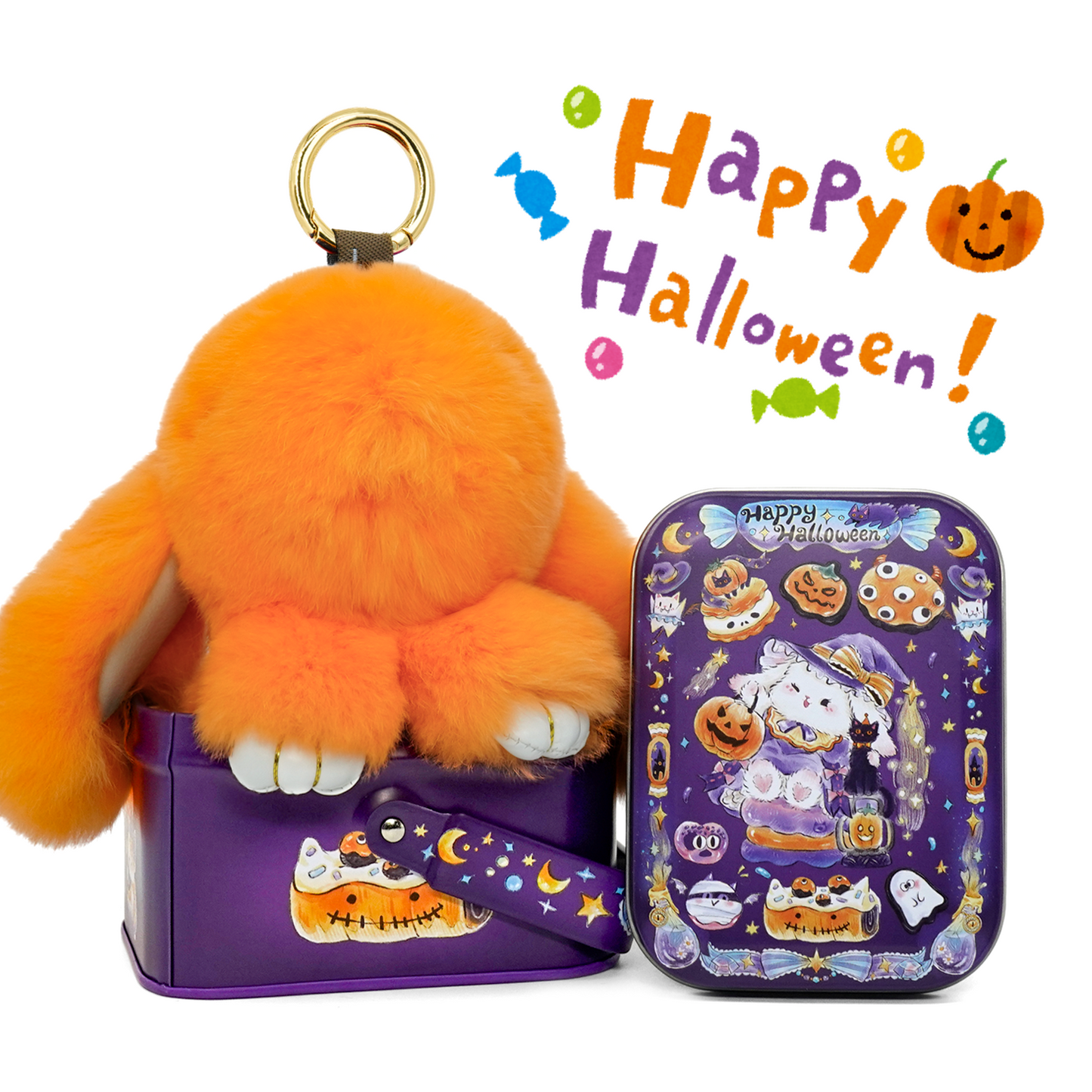 Handcrafted Soft Bunny Charm: Adorable Plush Rabbit Toy Keychain