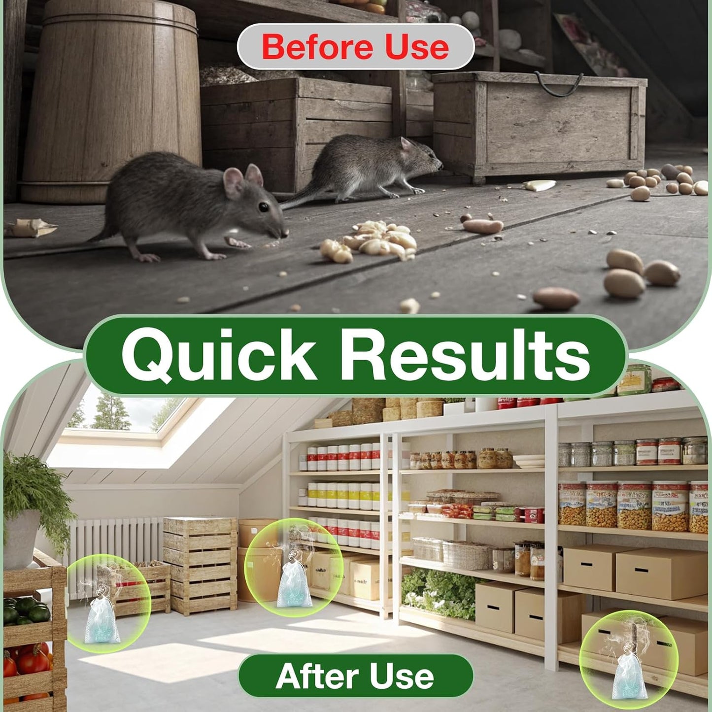 🐭🪳Mouse Rodent Repellent, 24 Pack Peppermint Oil Mouse Traps