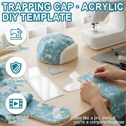 Aviator Hat Sewing Template Set - Winter Hats for Family - With Instructions