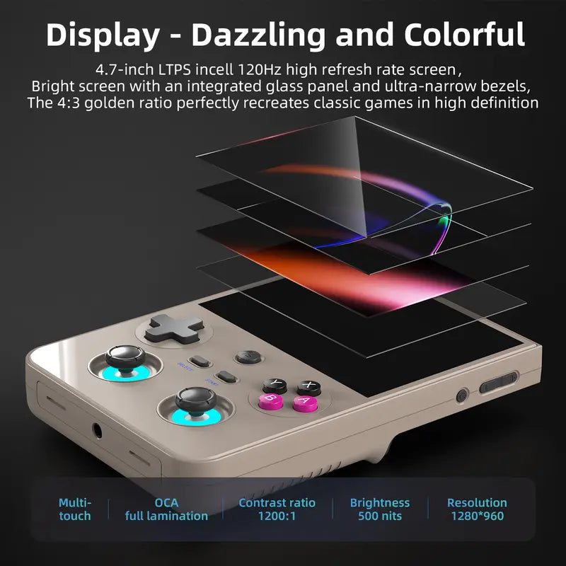 72%OFF🔥RG477V New Upgraded Portable Retro Game Console, supports ten emulators, ultra-high definition graphics, perfect gift