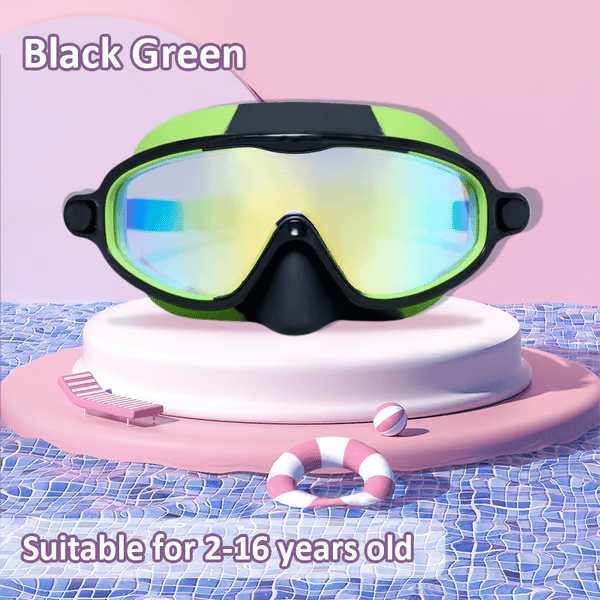 🏊‍♀️Last Day Buy 1 Get 1 Free🏊‍♀️-HD children's large frame waterproof and anti-fog swimming goggles