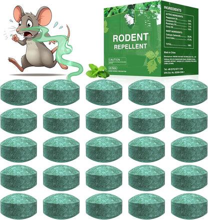 🐭🪳Mouse Rodent Repellent, 24 Pack Peppermint Oil Mouse Traps