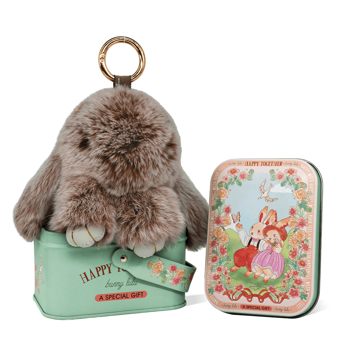 Handcrafted Soft Bunny Charm: Adorable Plush Rabbit Toy Keychain