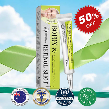 👨‍⚕️Made and shipped from Australia💫 Botox & Vita-A Retinol Shot Wrinkle-Lift Tightening cream - Last Day Promotion 70% OFF
