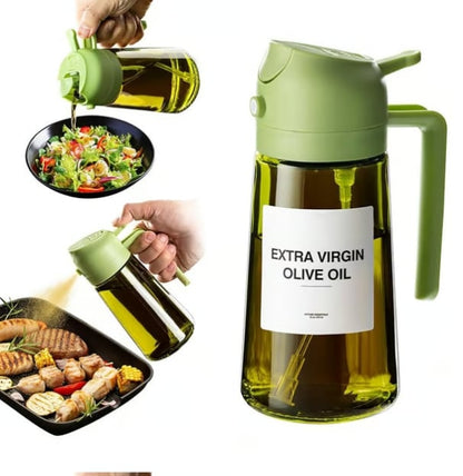 🎁💕2 in 1 Glass Oil Sprayer & Dispenser🔥